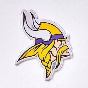 NFL Minnesota Vikings Team Color Automobile Emblem Aluminum by Team ProMark